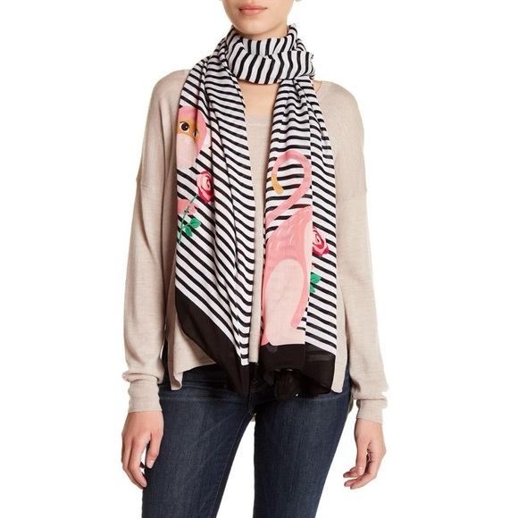kate spade Accessories - Kate Spade Monkey Rose Oblong Scarf